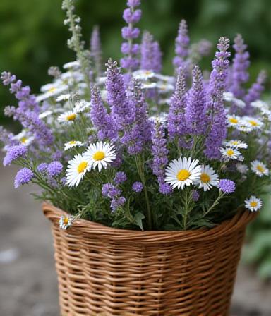 Wildflower Meadow Basket